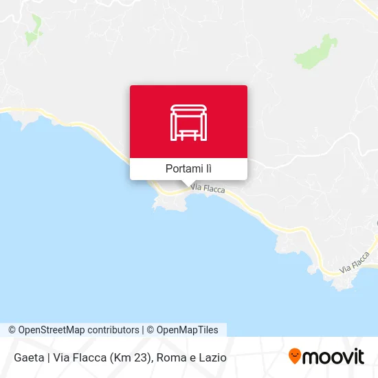 Mappa Gaeta | Via Flacca (Km 23)