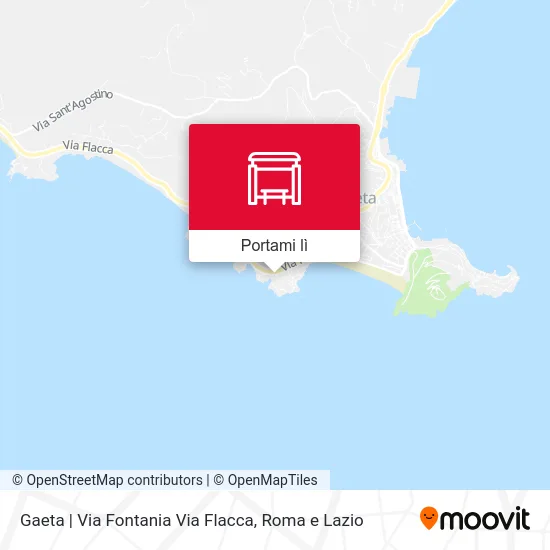 Mappa Gaeta | Via Fontania Via Flacca