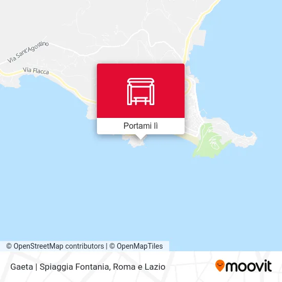 Mappa Gaeta | Spiaggia Fontania