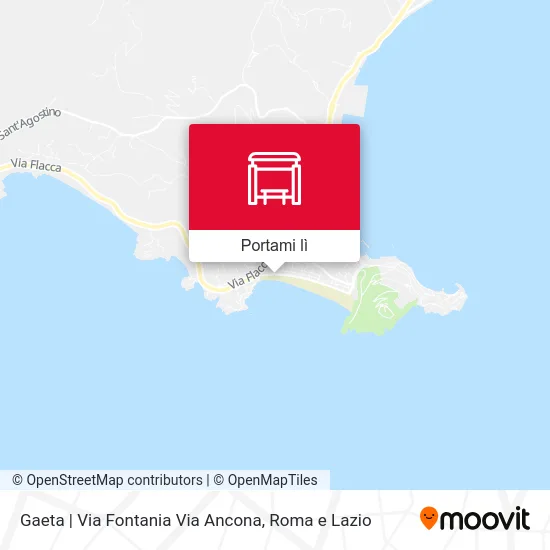 Mappa Gaeta | Via Fontania Via Ancona