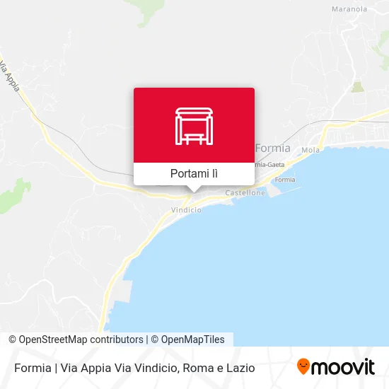 Mappa Formia | Via Appia Via Vindicio