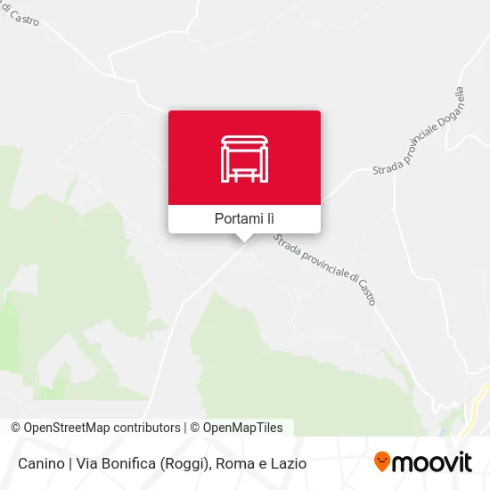 Mappa Canino | Via Bonifica (Roggi)