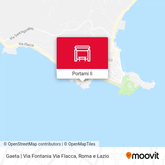 Mappa Gaeta | Via Fontania Via Flacca