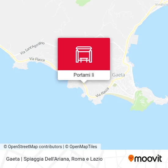 Mappa Gaeta | Spiaggia Dell'Ariana