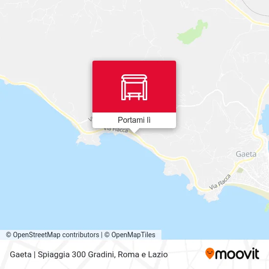 Mappa Gaeta | Spiaggia 300 Gradini
