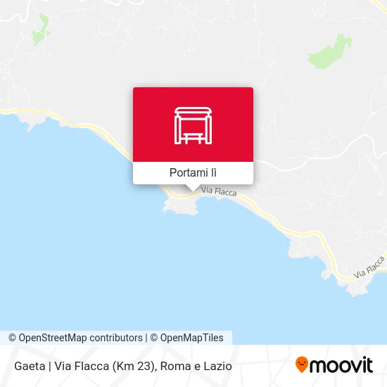 Mappa Gaeta | Via Flacca (Km 23)