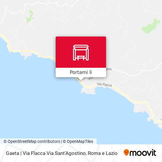 Mappa Gaeta | Via Flacca Via Sant'Agostino