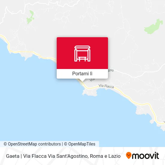 Mappa Gaeta | Via Flacca Via Sant'Agostino