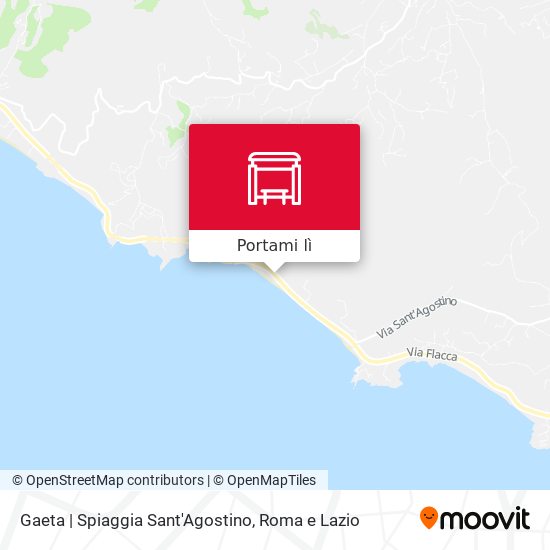 Mappa Gaeta | Spiaggia Sant'Agostino