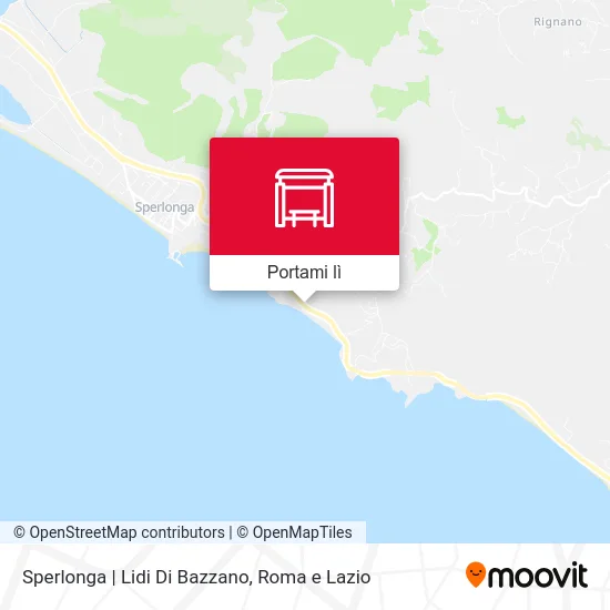 Mappa Sperlonga | Lidi Di Bazzano