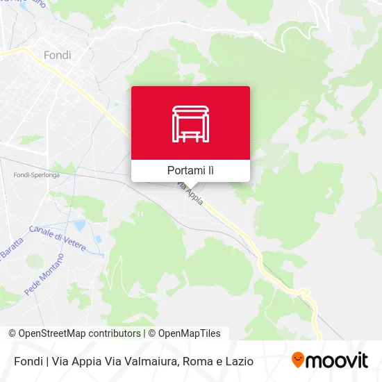Mappa Fondi | Via Appia Via Valmaiura
