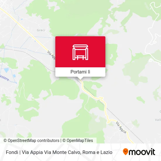 Mappa Fondi | Via Appia Via Monte Calvo