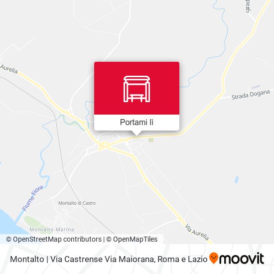 Mappa Montalto | Via Castrense Via Maiorana
