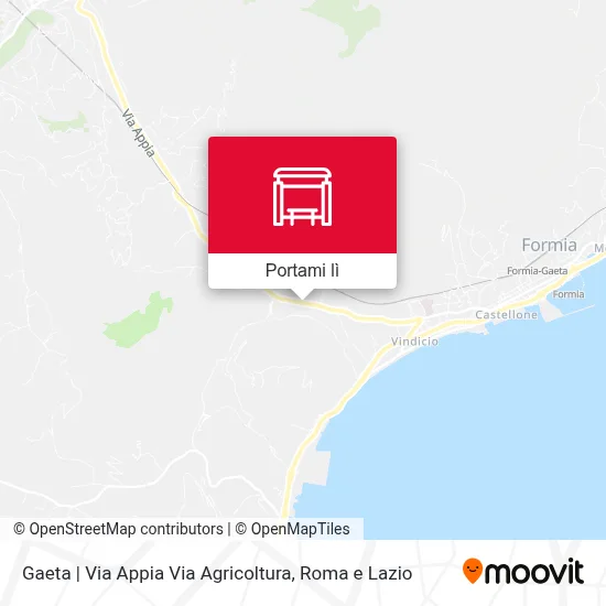 Mappa Gaeta | Via Appia Via Agricoltura