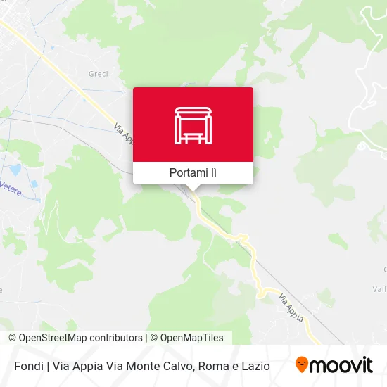 Mappa Fondi | Via Appia Via Monte Calvo
