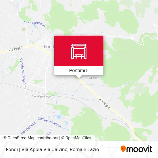 Mappa Fondi | Via Appia Via Calvino