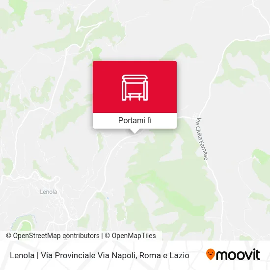 Mappa Lenola | Via Provinciale Via Napoli