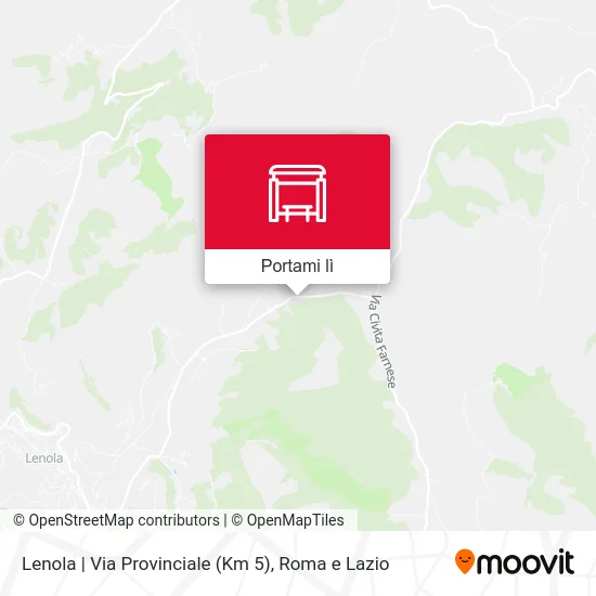 Mappa Lenola | Via Provinciale (Km 5)