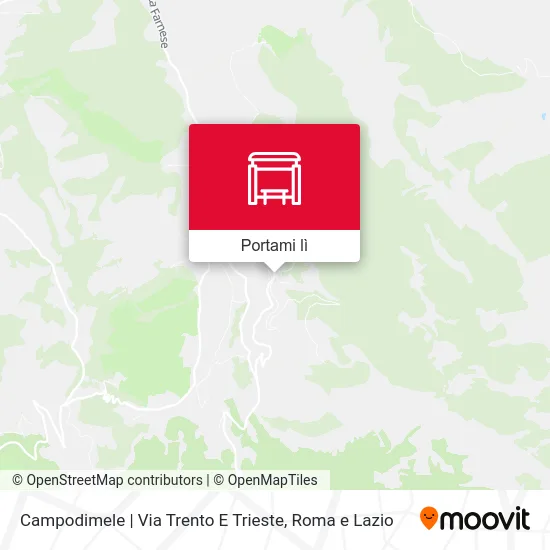 Mappa Campodimele | Via Trento E Trieste