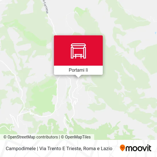 Mappa Campodimele | Via Trento E Trieste