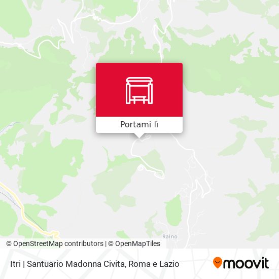 Mappa Itri | Santuario Madonna Civita