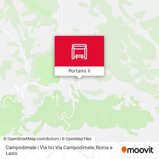 Mappa Campodimele | Via Itri Via Campodimele