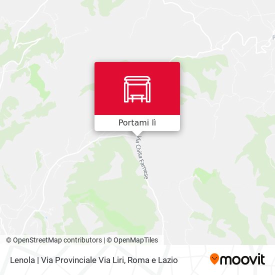 Mappa Lenola | Via Provinciale Via Liri