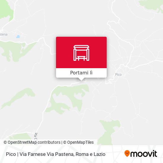 Mappa Pico | Via Farnese Via Pastena