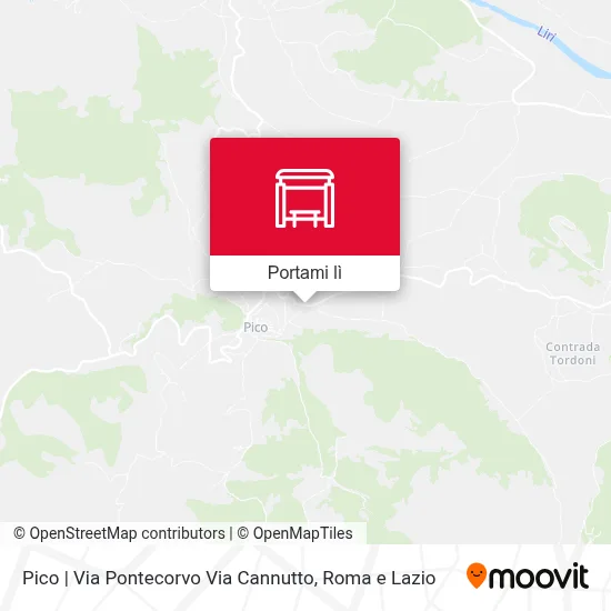 Mappa Pico | Via Pontecorvo Via Cannutto