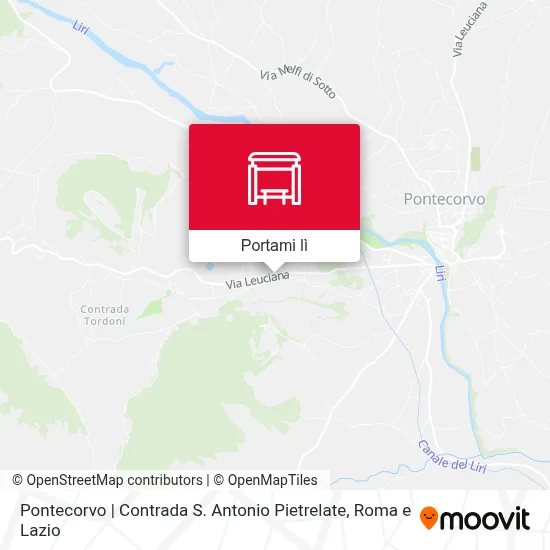 Mappa Pontecorvo | Contrada S. Antonio Pietrelate