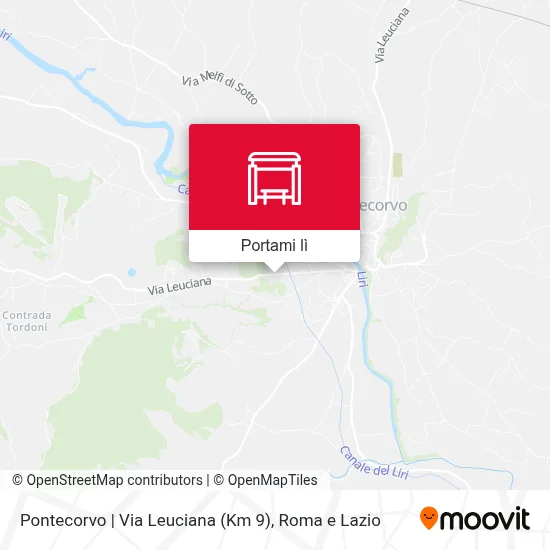 Mappa Pontecorvo | Via Leuciana (Km 9)