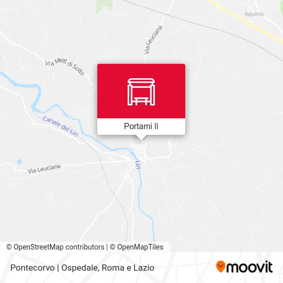 Mappa Pontecorvo | Ospedale