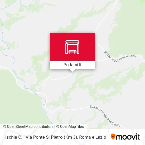 Mappa Ischia C. | Via Ponte S. Pietro (Km 3)