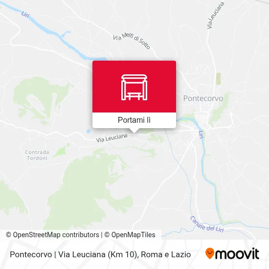 Mappa Pontecorvo | Via Leuciana (Km 10)
