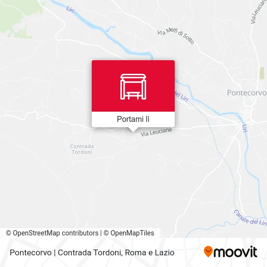 Mappa Pontecorvo | Contrada Tordoni