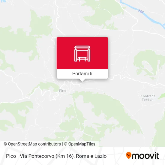 Mappa Pico | Via Pontecorvo (Km 16)