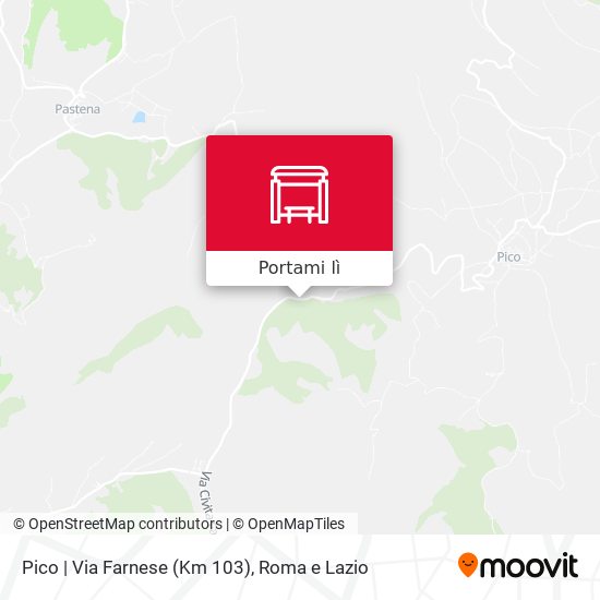Mappa Pico | Via Farnese (Km 103)