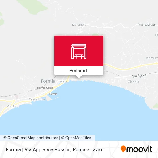 Mappa Formia | Via Appia Via Rossini