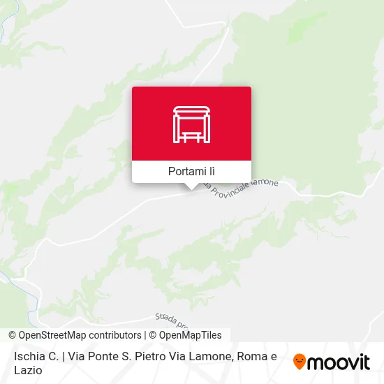 Mappa Ischia C. | Via Ponte S. Pietro Via Lamone