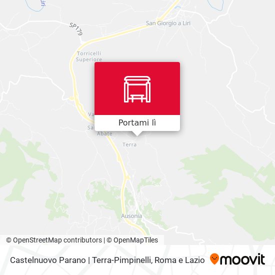 Mappa Castelnuovo Parano | Terra-Pimpinelli