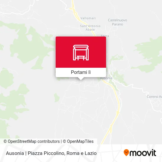 Mappa Ausonia | Piazza Piccolino