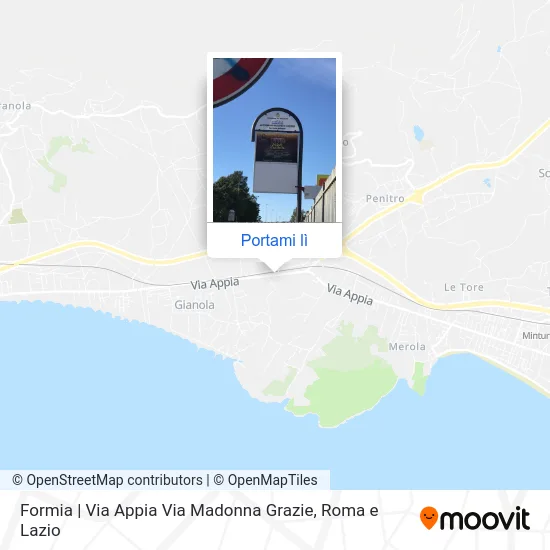 Mappa Formia | Via Appia Via Madonna Grazie