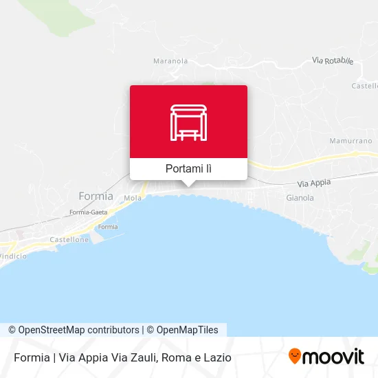 Mappa Formia | Via Appia Via Zauli