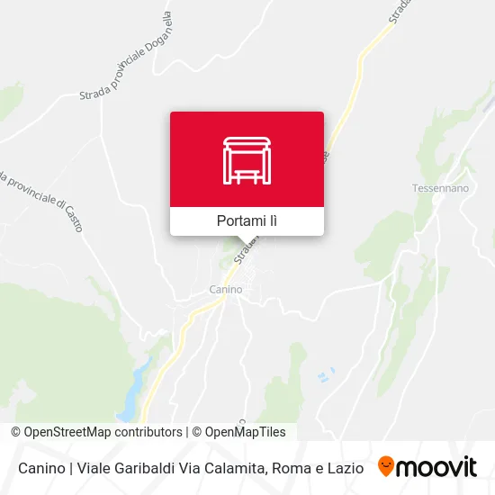 Mappa Canino | Viale Garibaldi Via Calamita
