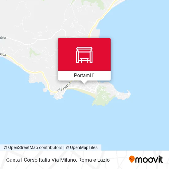 Mappa Gaeta | Corso Italia Via Milano