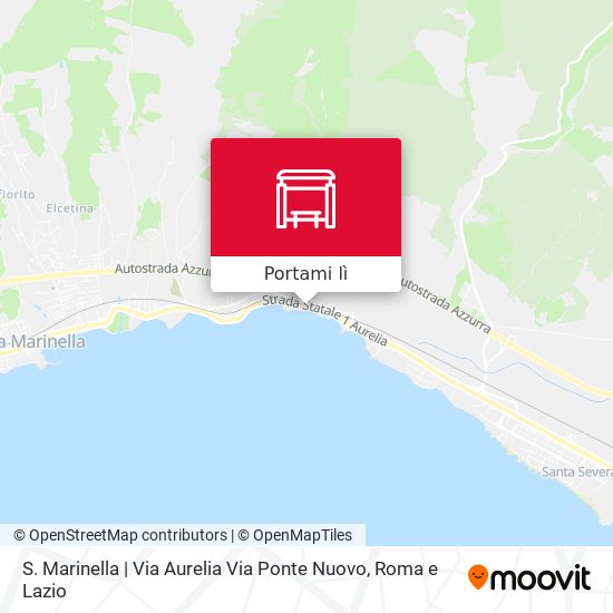 Mappa S. Marinella | Via Aurelia Via Ponte Nuovo