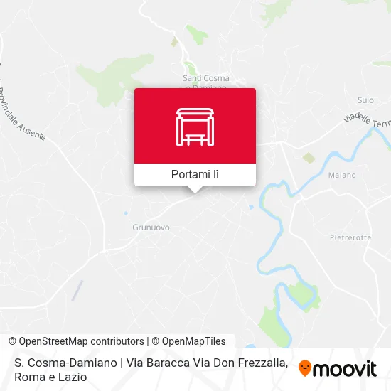 Mappa S. Cosma-Damiano | Via Baracca Via Don Frezzalla