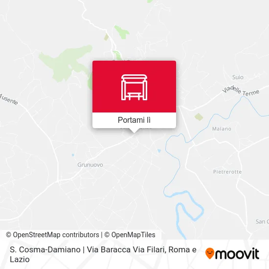 Mappa S. Cosma-Damiano | Via Baracca Via Filari
