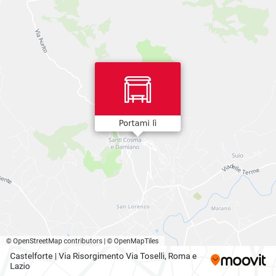 Mappa Castelforte | Via Risorgimento Via Toselli