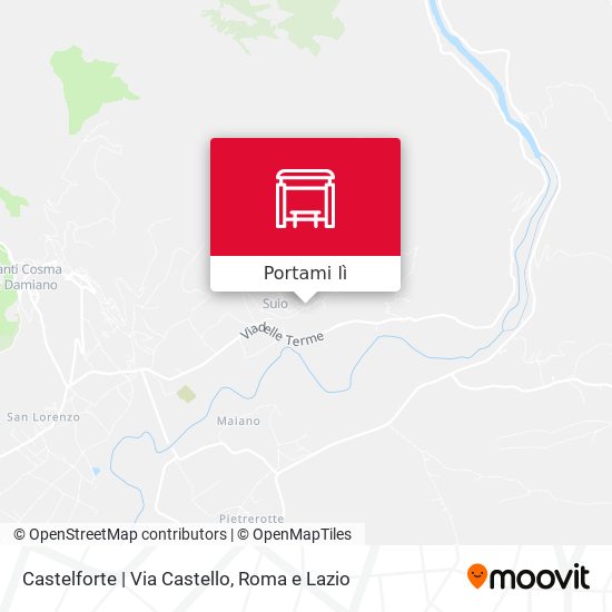 Mappa Castelforte | Via Castello